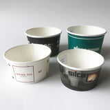 printed paper ice cream cups in 5oz / 8oz / 12oz / 16oz sizes