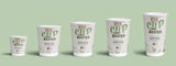 recup printed paper cups - all sizes