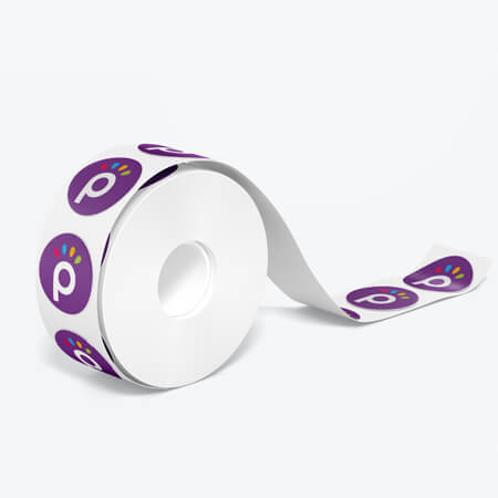 64mm Round Stickers - Premium Paper - PackGenie