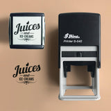 custom self inking rubber stamp for paper cups